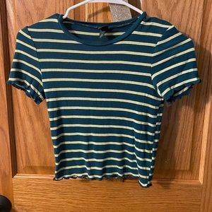 Striped cropped top